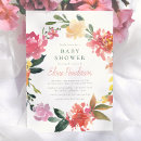 Search for spring flowers baby shower invitations Elegant