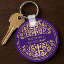 Search for purple wedding key rings Floral