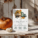 Search for vintage truck baby shower invitations Fall