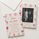 Search for valentine save the dates Red and white