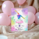 Search for pastel rainbow party invitations Girls