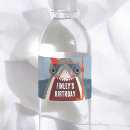 Search for birthday water bottle labels Under the sea