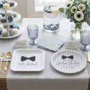 Search for oh boy baby shower plates Dusty blue