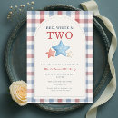Search for red white and two birthday invitations Fourth of july birthday