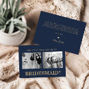 Search for navy blue bridesmaid cards Minimalist