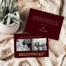 Search for bridesmaid cards Calligraphy