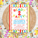 Search for stripe birthday invitations Colourful
