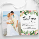 Search for just married wedding thank you cards Bride and groom