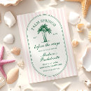 Search for palm springs invitations Cabana stripes