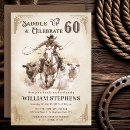 Search for western 60th birthday invitations For him