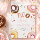 Search for doughnut birthday invitations Pink doughnut party