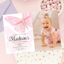 Search for pretty in pink birthday invitations Whimsical