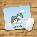 Search for cartoon penguin mousepads Snow