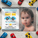 Search for checkered flag invitations Race car