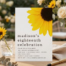 Search for modern eighteen birthday invitations Floral
