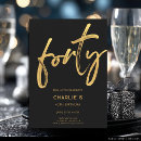 Search for for him 40th birthday invitations Simple