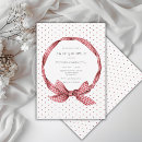 Search for red ribbon invitations Whimsical