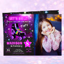 Search for disco rainbow invitations Roller skating party