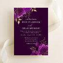 Search for plum purple wedding invitations Gold