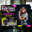 Search for paintball birthday invitations Cool