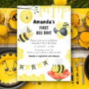 Search for bee party invitations Watercolor