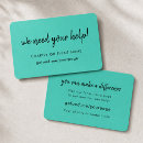 Search for charity business cards Fundraising