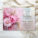 Search for elegant 55th birthday invitations Pink