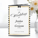 Search for black gold wedding programs Party