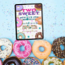Search for two sweet donut birthday invitations 2nd