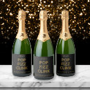 Search for new year bottle labels Black and gold