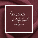 Search for burgundy wedding napkins Engagement