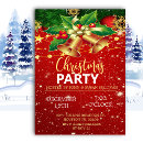 Search for bells christmas invitations Red