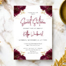 Search for maroon invitations Floral