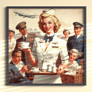 Search for flight attendant posters Vintage