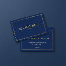 Search for gold border business cards Blue and gold