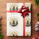 Search for christmas snow globe wrapping paper Modern
