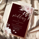 Search for rose gold and burgundy wedding invitations Blush