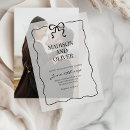 Search for bow tie wedding invitations Black and white