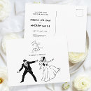Search for bride and groom drawing cards invites Cute