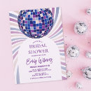 Search for disco bridal shower invitations Retro