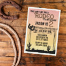 Search for my first rodeo invitations Western