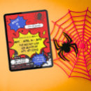Search for spider birthday invitations Red