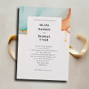 Search for teal and orange wedding invitations For her