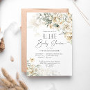 Search for all white baby shower invitations Mother to be