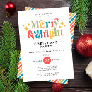 Search for colourful seasonal invitations Merry and bright