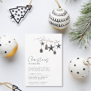 Search for nature christmas invitations Modern minimalist
