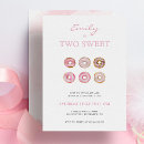 Search for 2 sweet birthday invitations Pink