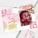 Search for 2 sweet birthday invitations Pink