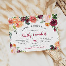 Search for rustic bridal luncheon invitations Floral