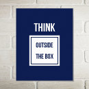 Search for think outside the box posters Inspirational